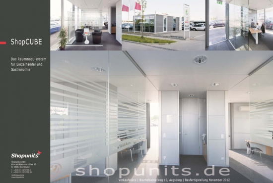 Verkaufspavillon Verkaufscontainer Autohaus ShopCUBE