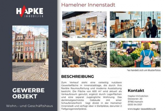 Hameln , Ladenlokal, Gastronomie mieten oder kaufen