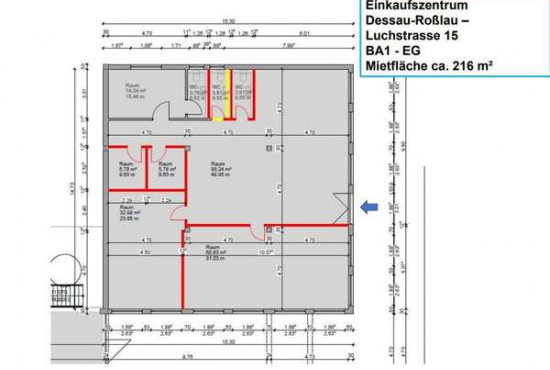 Dessau-Roßlau Luchstraße, Ladenlokal, Gastronomie mieten oder kaufen