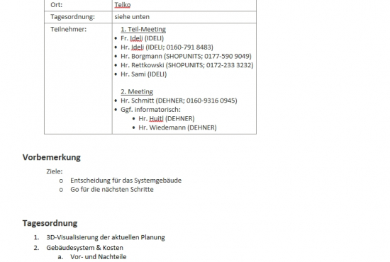 BV Robert-Bosch-Str. | takeCUBE TOP - 3. Meeting